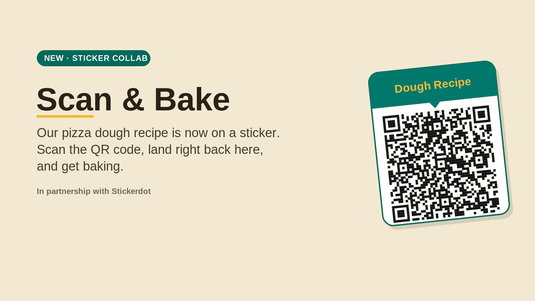 Scan & Bake: Our Pizza Dough Recipe Is Now Just a QR Code Away