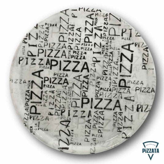 Pizza Typography Pizza Plate 33cm