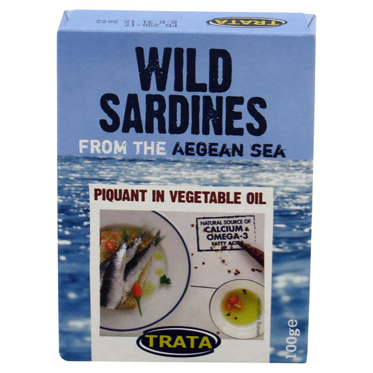 Trata Sardines in Vegetable Oil Piquant 100g