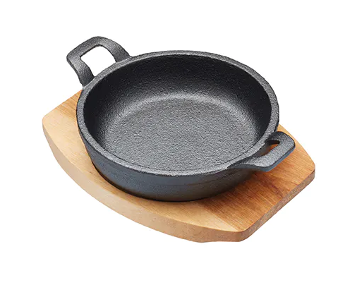 Load image into Gallery viewer, Artesà Cast Iron Mini Gratin Dish with Board 12.5cm
