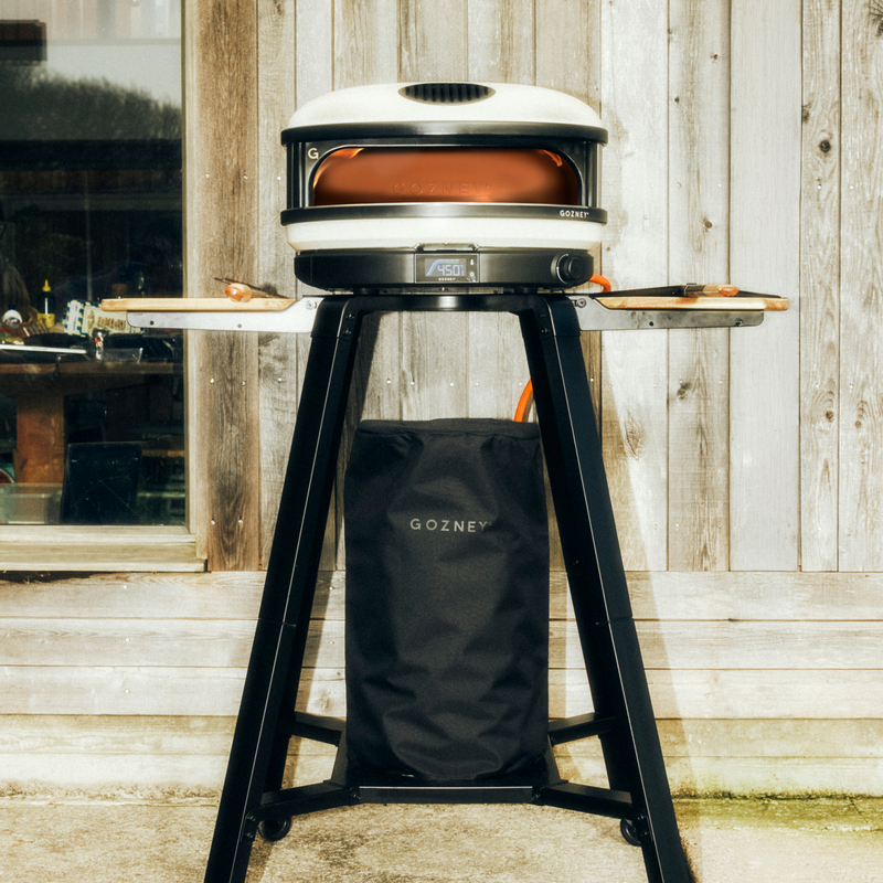 Load image into Gallery viewer, Gozney Gas Bottle Cover beside a pizza oven
