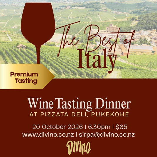 20th Oct - Wine Tasting: A Taste of Italy with food matches