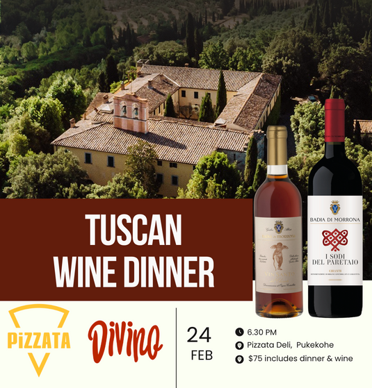 24 Feb - A Taste of Tuscany - 3 course dinner and Tuscan Wine Tasting